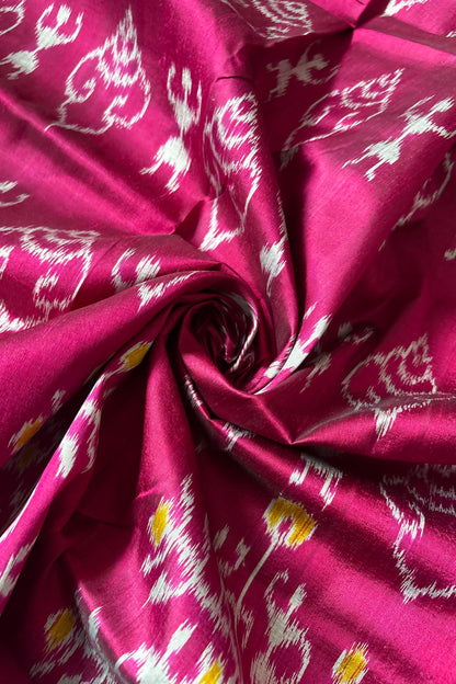 Exclusive Odisha Ikkat Khandua Silk Saree - Rani