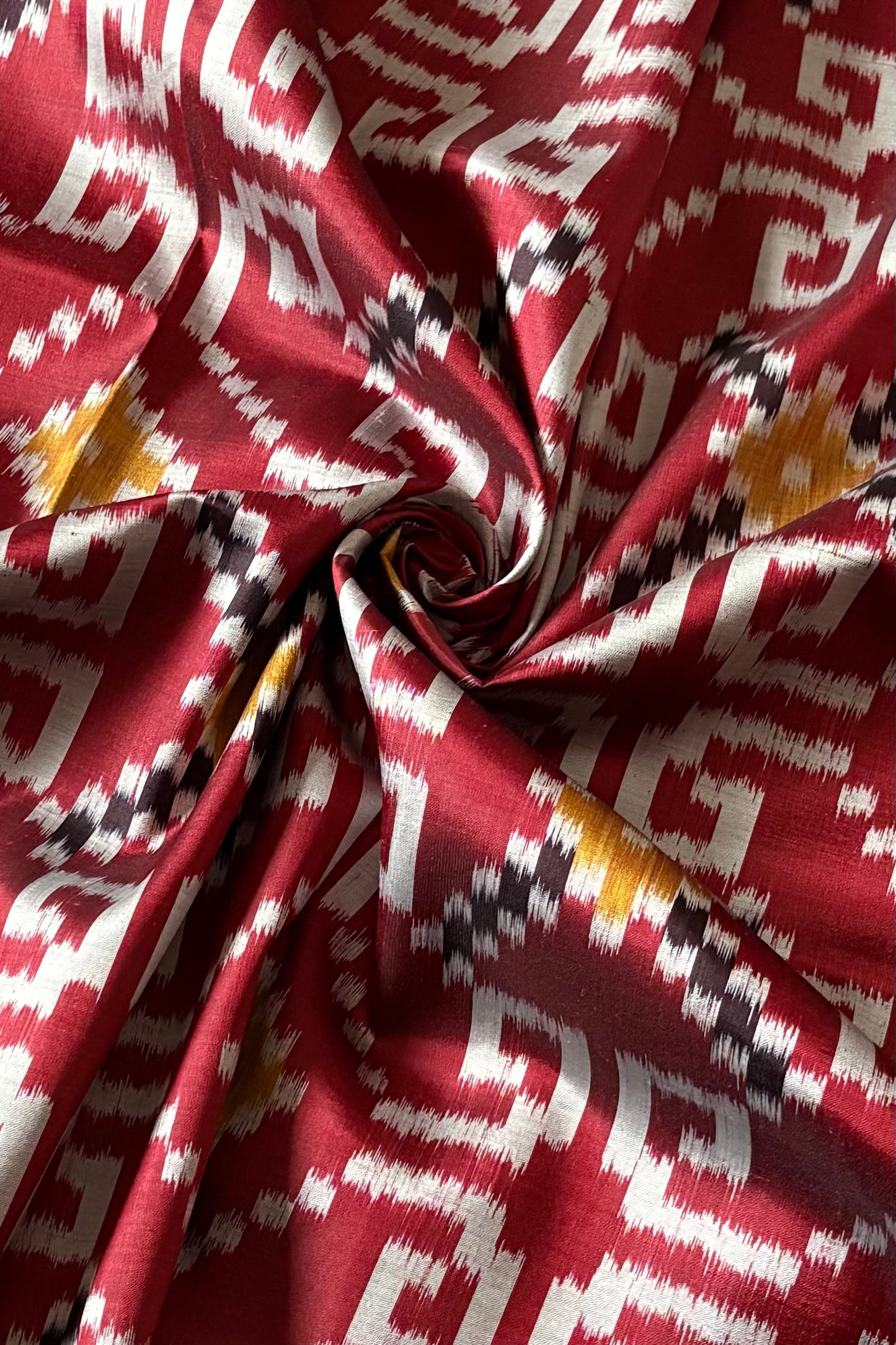 Exclusive Odisha Ikkat Khandua Pure Silk Saree- Maroon