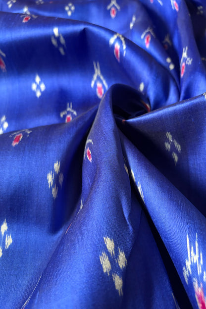 Exclusive Odisha Ikkat Chandrika Pure Silk Saree- Royal Blue