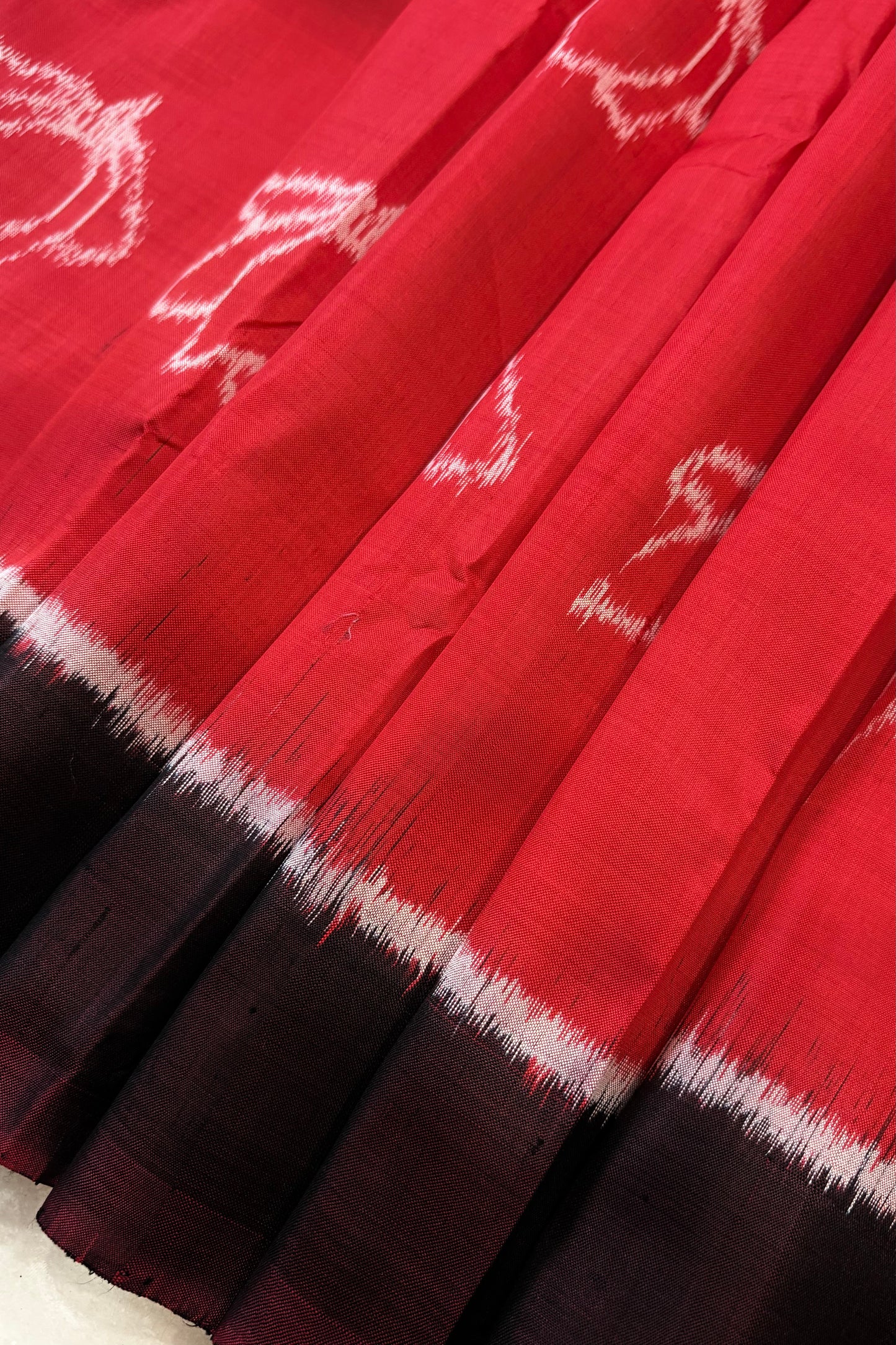 Exclusive Odisha Ikkat Pure Silk Saree- Red
