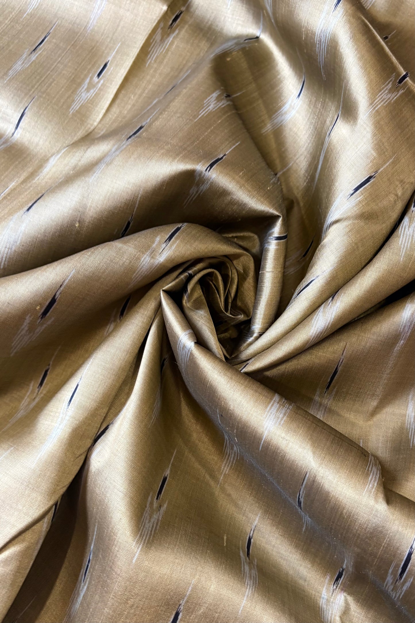 Odisha Ikkat Khandua Pure Silk Saree- Mayura Chandrika - Brushed Beige