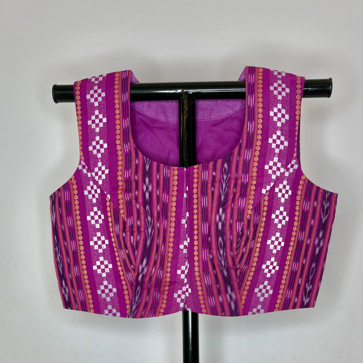 Odisha Ikkat Cotton Sleeveless Blouse