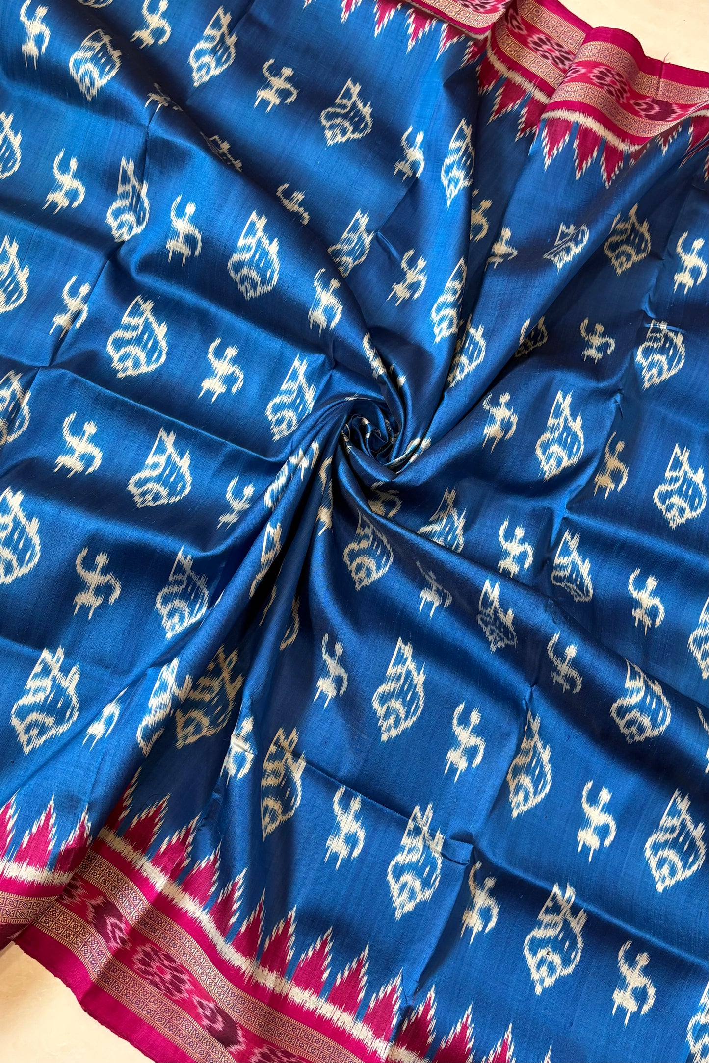 Exclusive Odisha Ikkat Pure Silk Saree- Blue