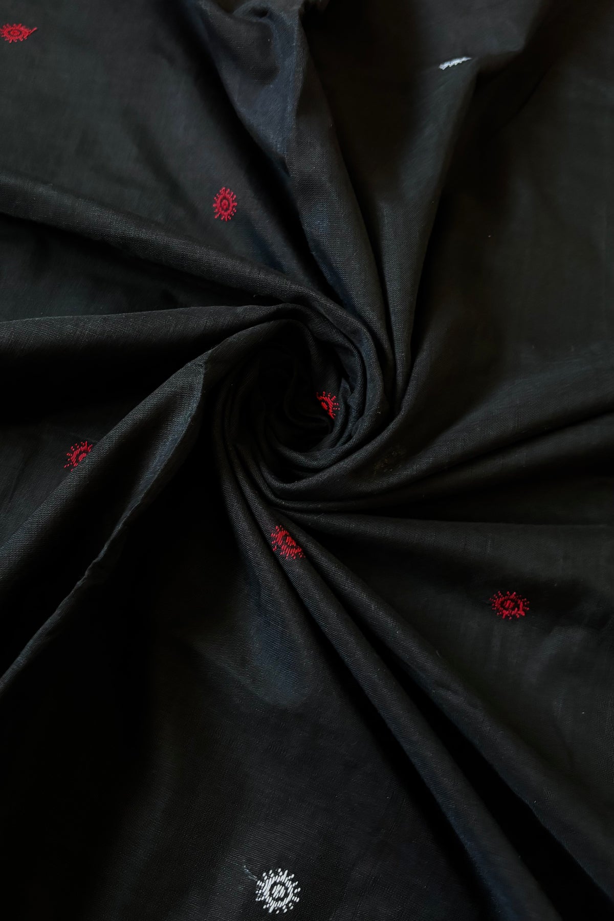 Sambalpuri Pure Cotton Dongariya Saree - Black