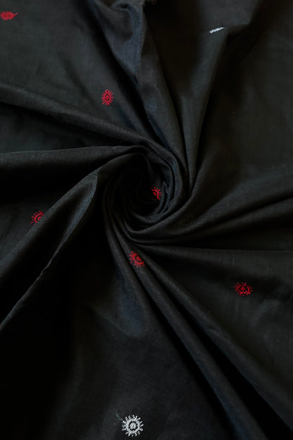 Sambalpuri Pure Cotton Dongariya Saree - Black