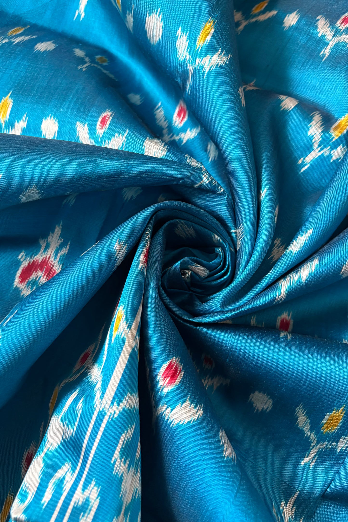 Exclusive Odisha Ikkat Khandua Silk Saree - Sky Blue