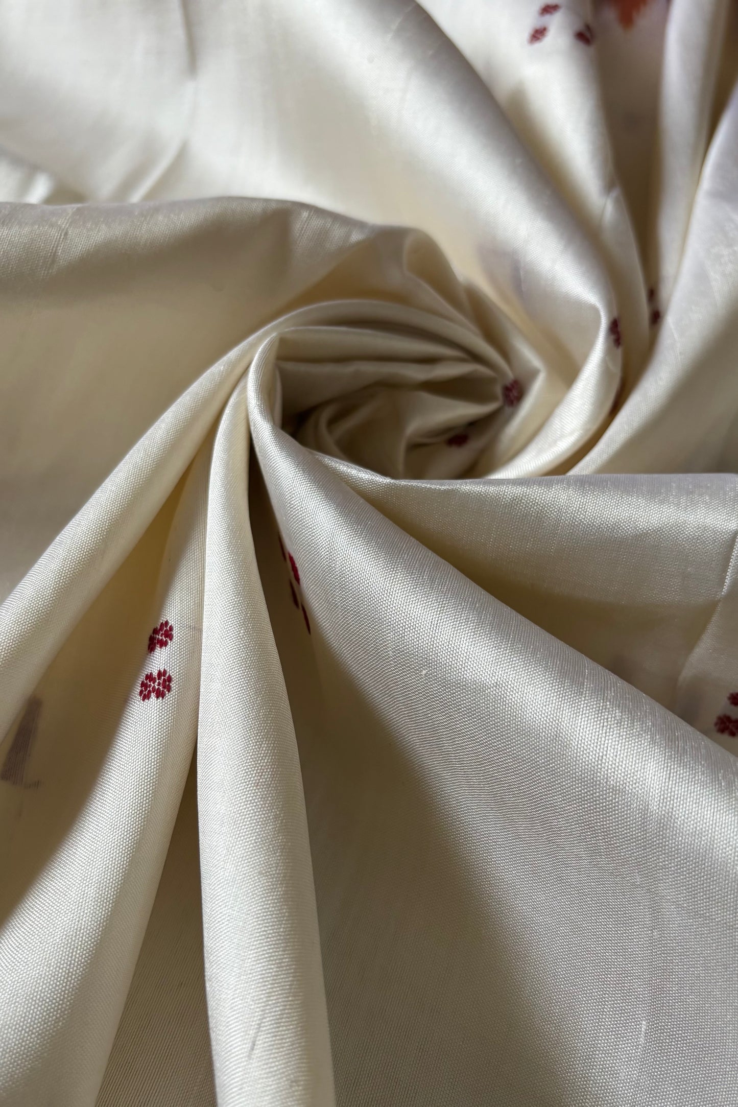 Odisha Ikkat Khandua Silk Saree - Off White