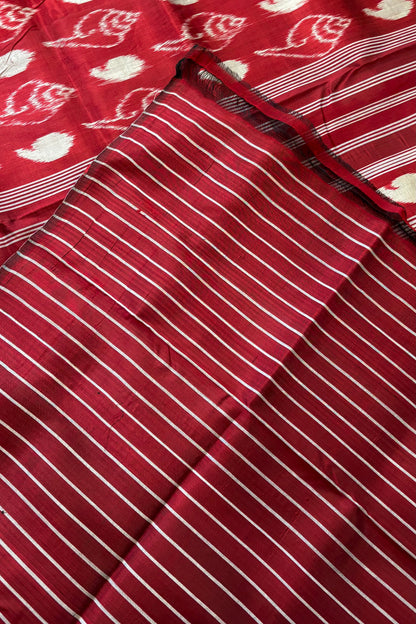 Exclusive Odisha Ikkat Pure Silk Saree- Maroon