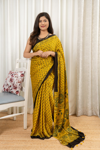 Ajrakh on Modal- Yellow