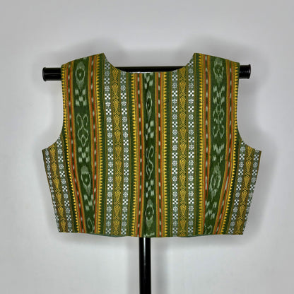 Odisha Ikkat Cotton Sleeveless Blouse