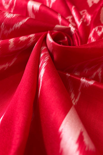 Odisha Ikkat Khandua Silk Saree - Red
