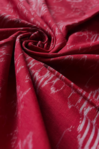 Odisha Ikkat Khandua Cotton Saree - Maroon