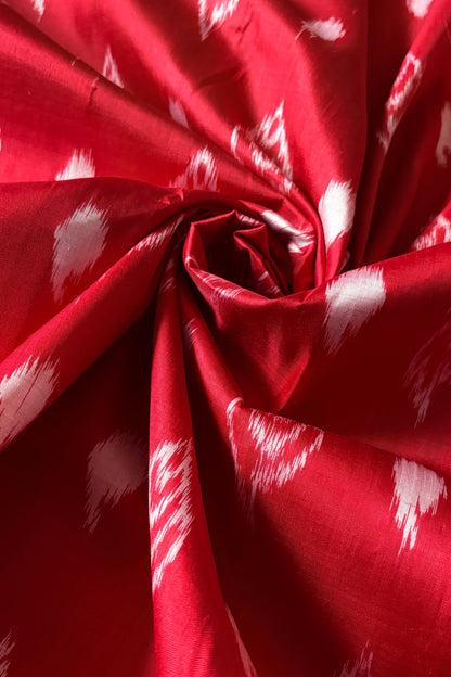 Odisha Ikkat Khandua Silk Saree - Red
