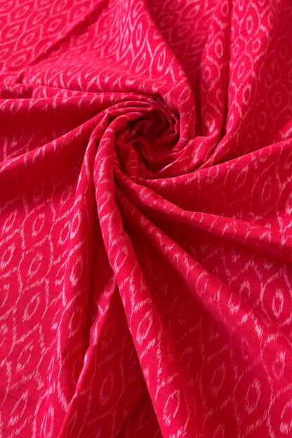 Odisha Ikkat Khandua Cotton Saree - Red
