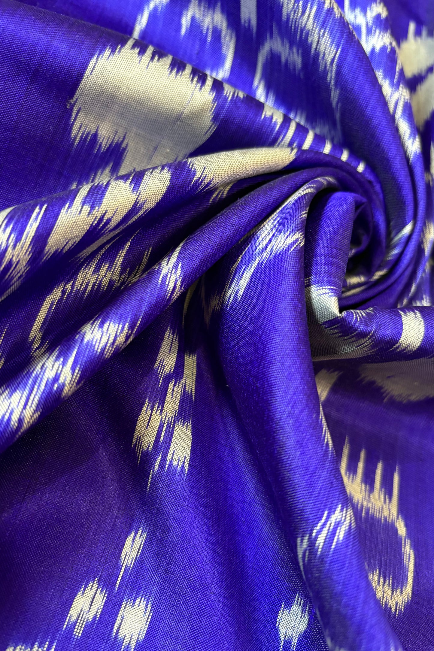 Odisha Ikkat Khandua Silk Saree - Blue