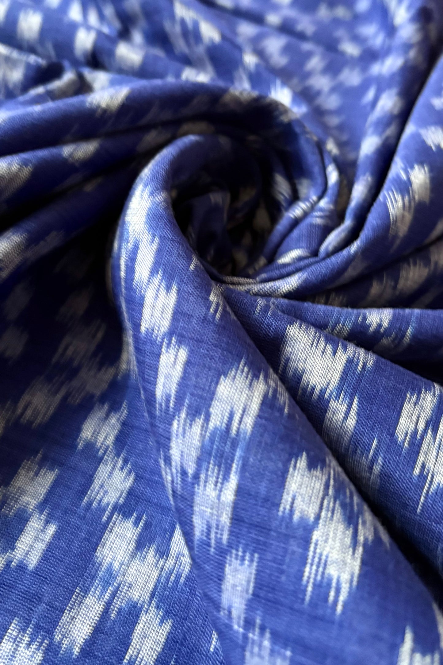 Odisha Ikkat Khandua Cotton Saree - Blue