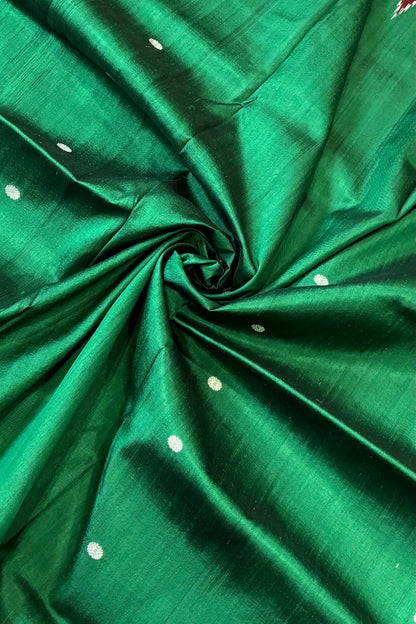 Exclusive Odisha Ikkat Pure Silk Saree- Green