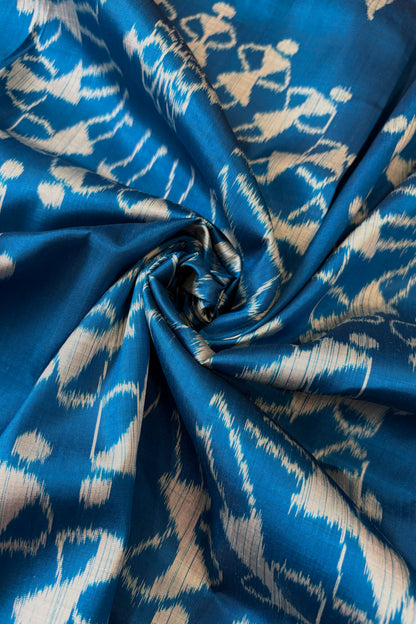 Exclusive Odisha Ikkat Pure Silk Saree- Blue