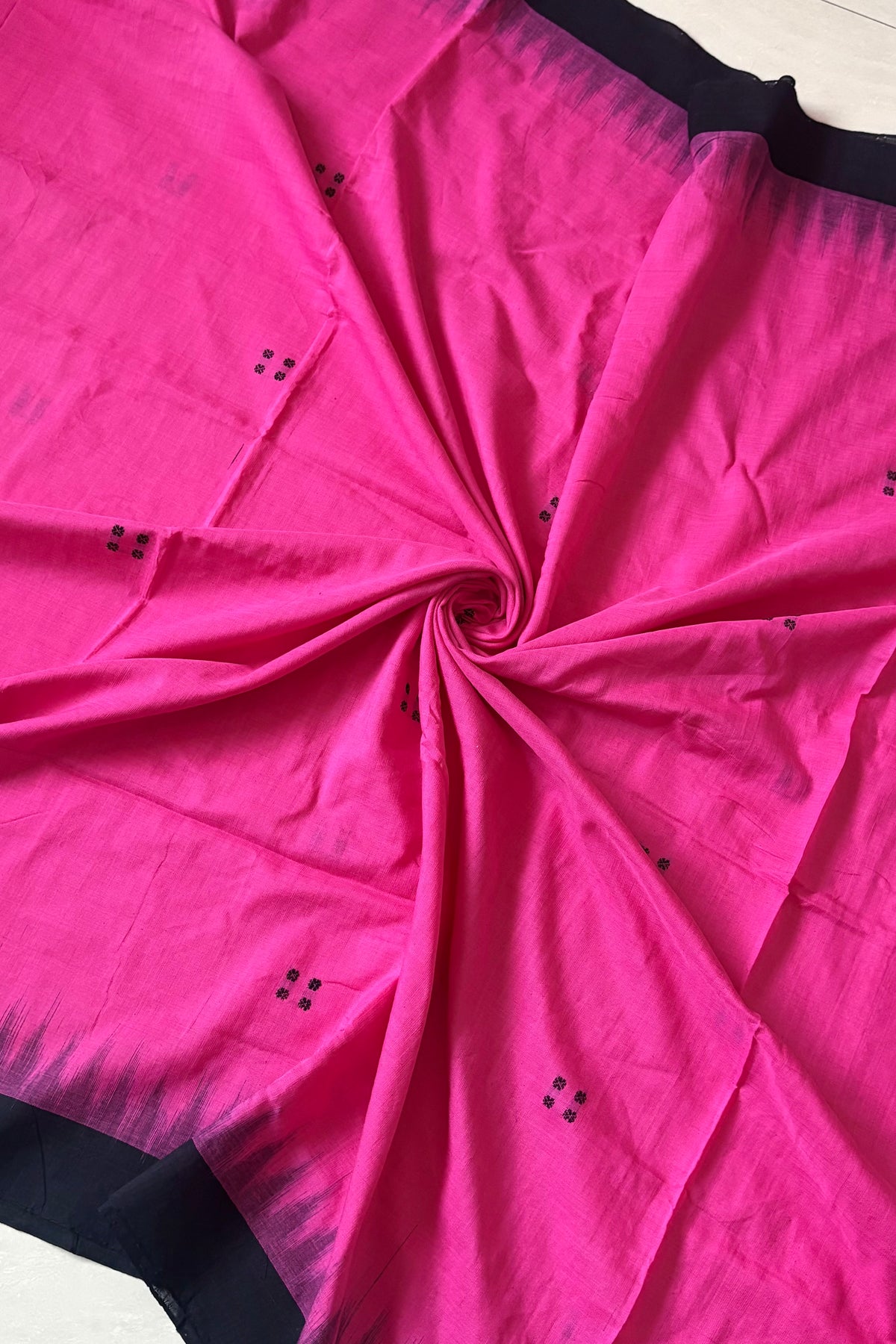 Ek Phulia Cotton Saree - Pink