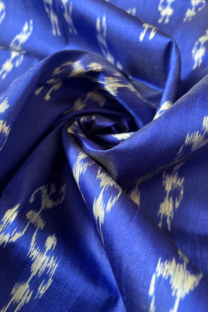 Odisha Ikkat Khandua Pure Silk Saree- Blue