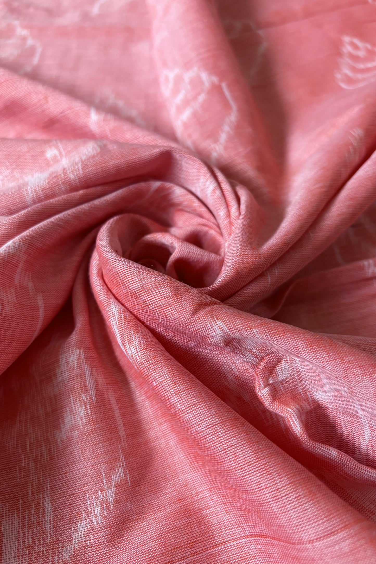 Odisha Ikkat Khandua Cotton Saree - Peach