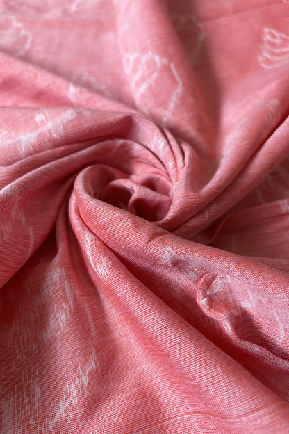Odisha Ikkat Khandua Cotton Saree - Peach