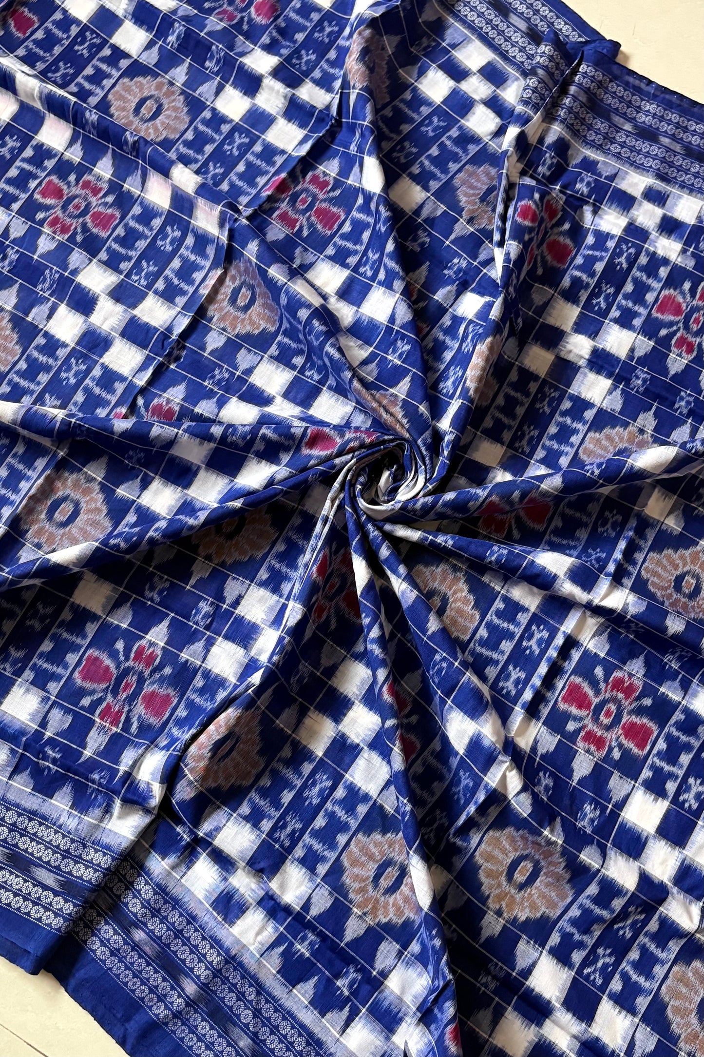 Sambalpuri Ikkat Cotton Saree-Utkala Laxmi