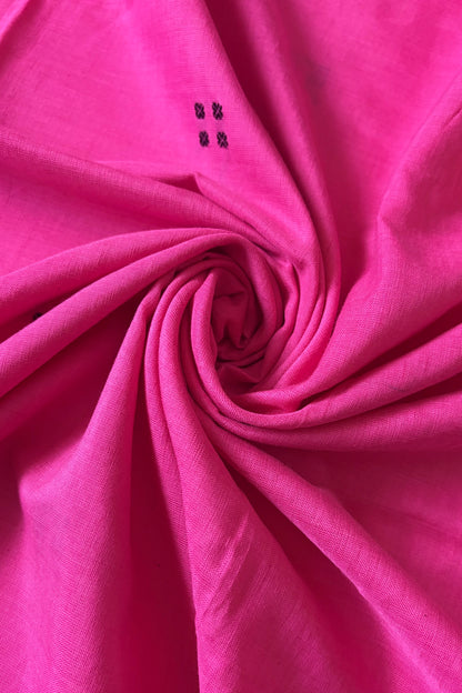 Ek Phulia Cotton Saree - Pink