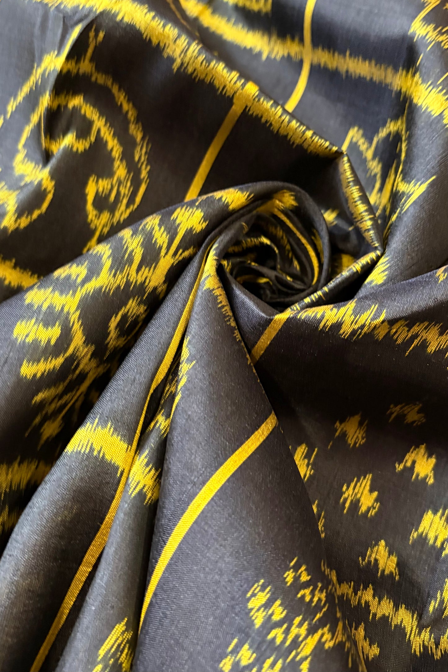Exclusive Odisha Ikkat Nabakothi Pure Silk Saree- Black