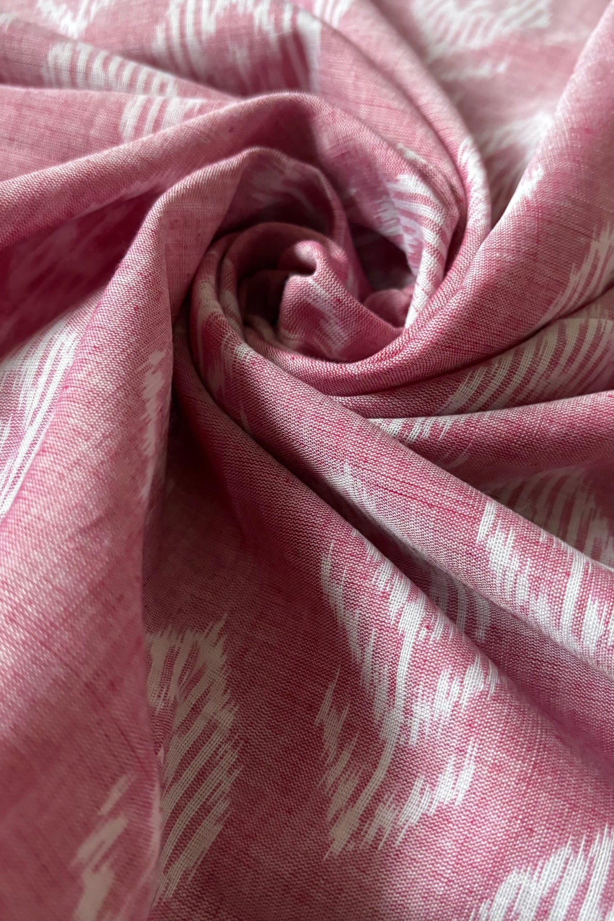 Odisha Ikkat Khandua Cotton Saree - Rose Pink