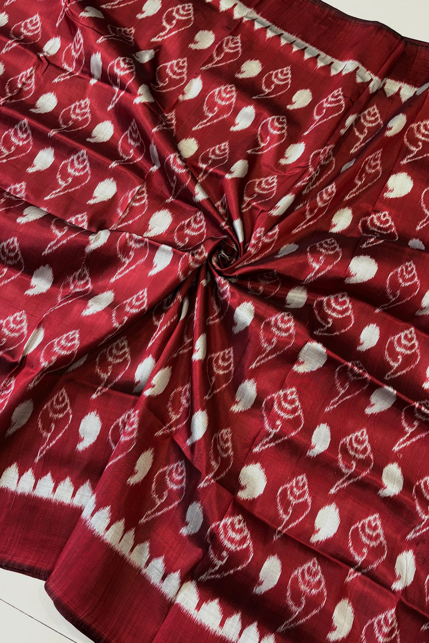 Exclusive Odisha Ikkat Pure Silk Saree- Maroon