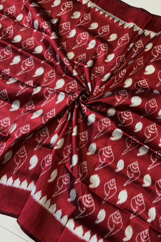 Exclusive Odisha Ikkat Pure Silk Saree- Maroon