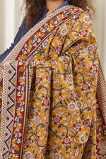 Load image into Gallery viewer, Hand Block Kalamkari Print Pure Cotton Saree
