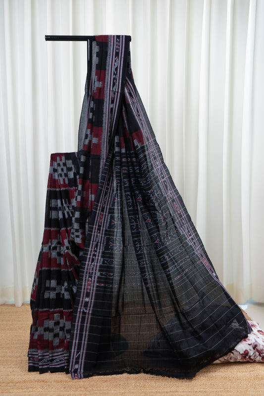 Odisha Ikkat Pasapali Cotton Saree
