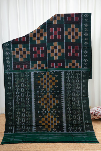Odisha Ikkat Cotton Saree- Multi Color Pasapali
