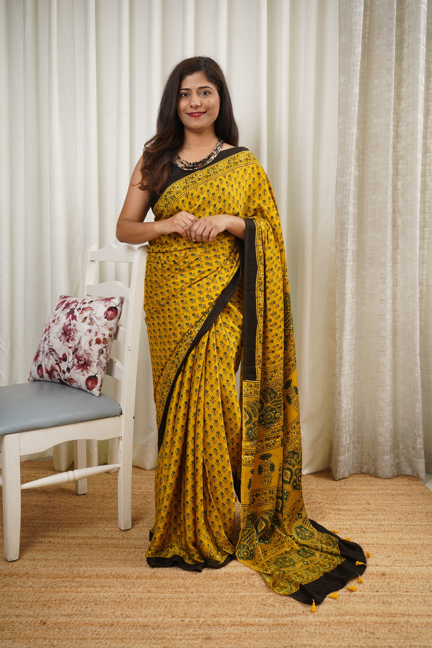 Ajrakh on Modal- Yellow