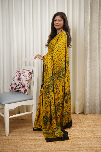 Ajrakh on Modal- Yellow