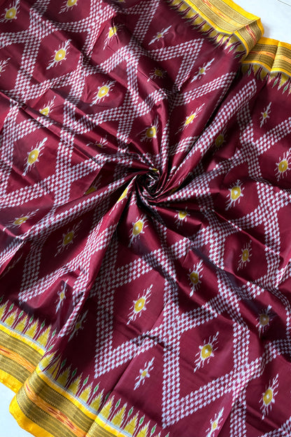 Exclusive Odisha Ikkat Nuapatna Silk Saree - Tarabali