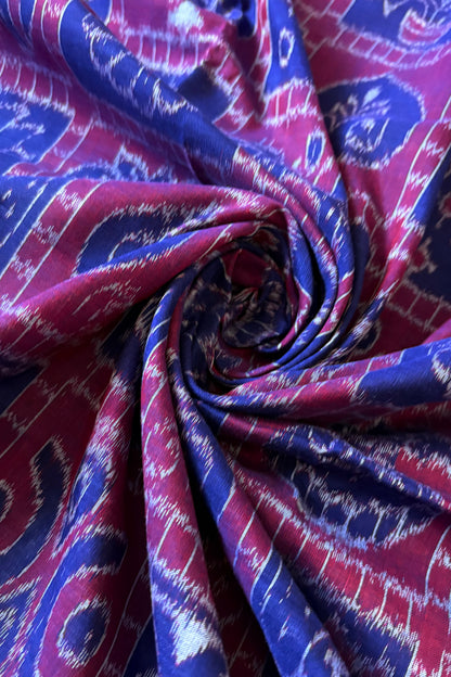 Exclusive Nabakothi Sambalpuri Cotton Saree: Dark Blue