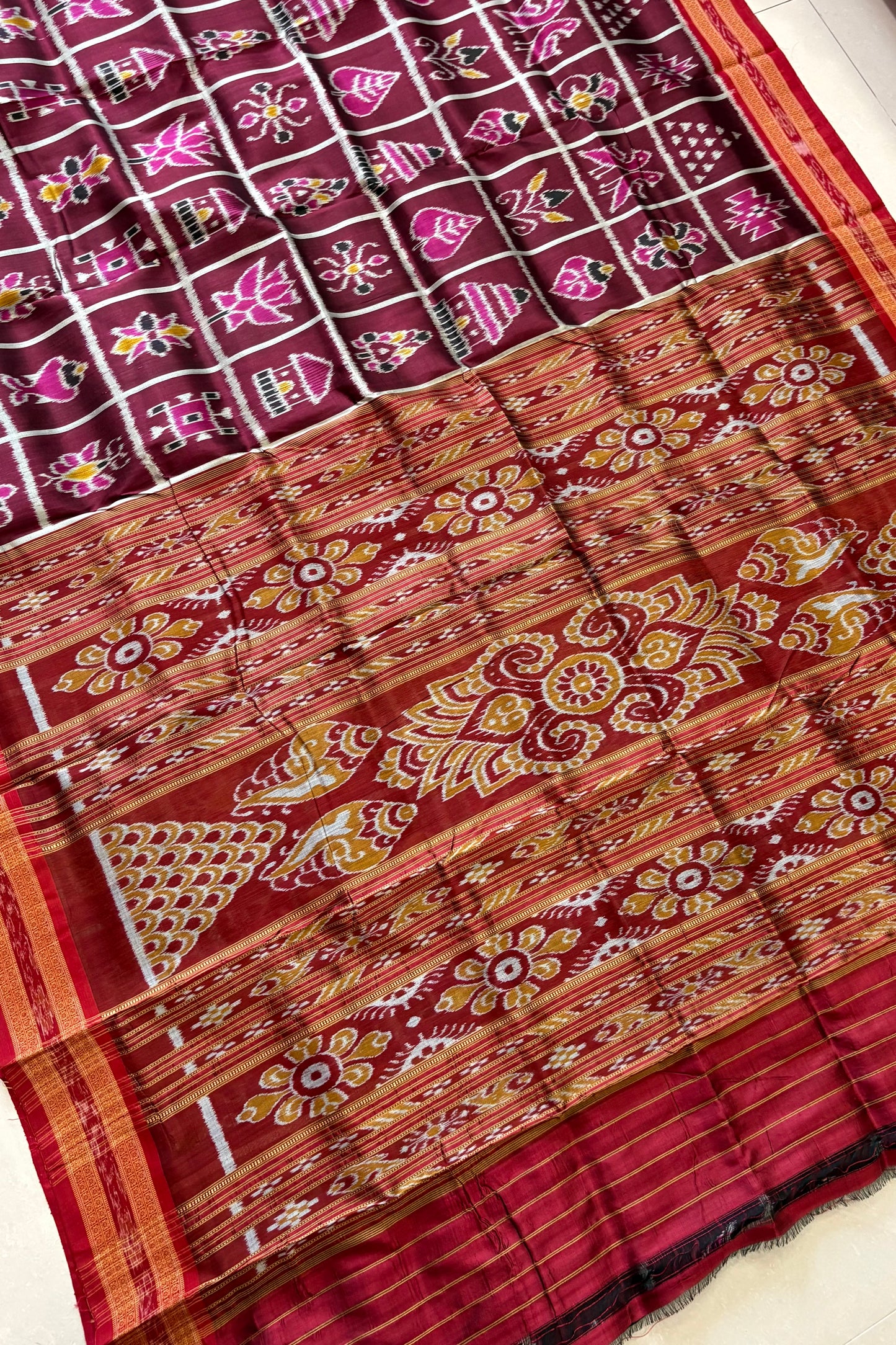 Exclusive Odisha Ikkat Nabakothi Pure Silk Saree