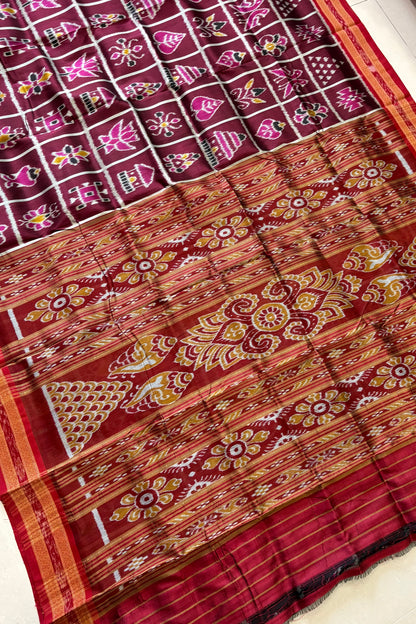 Exclusive Odisha Ikkat Nabakothi Pure Silk Saree