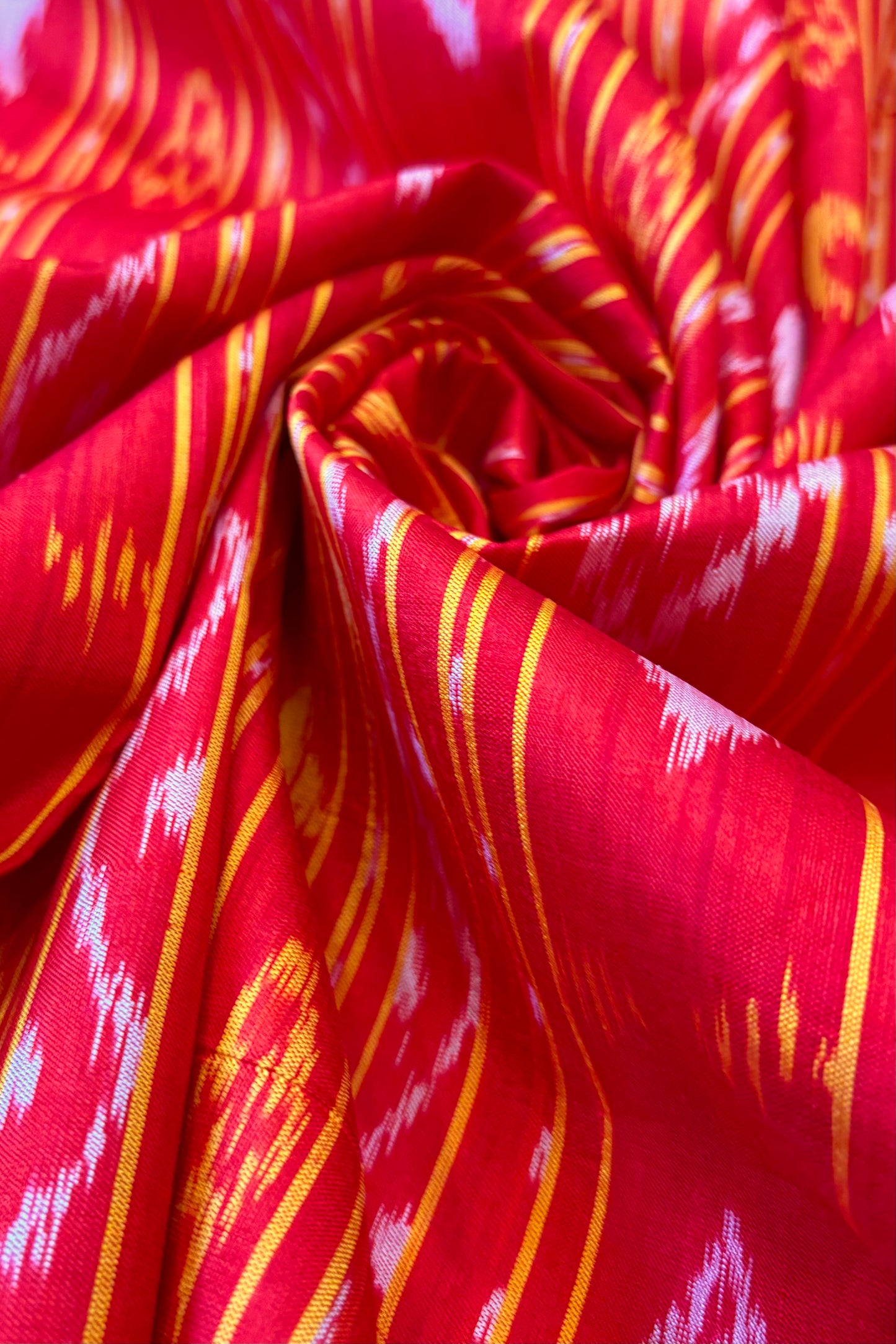 Exclusive Odisha Ikkat Nabakothi Pure Silk Saree-Red