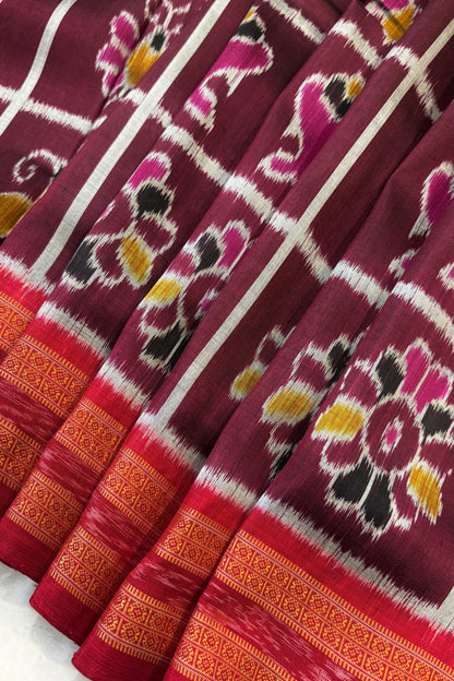 Exclusive Odisha Ikkat Nabakothi Pure Silk Saree
