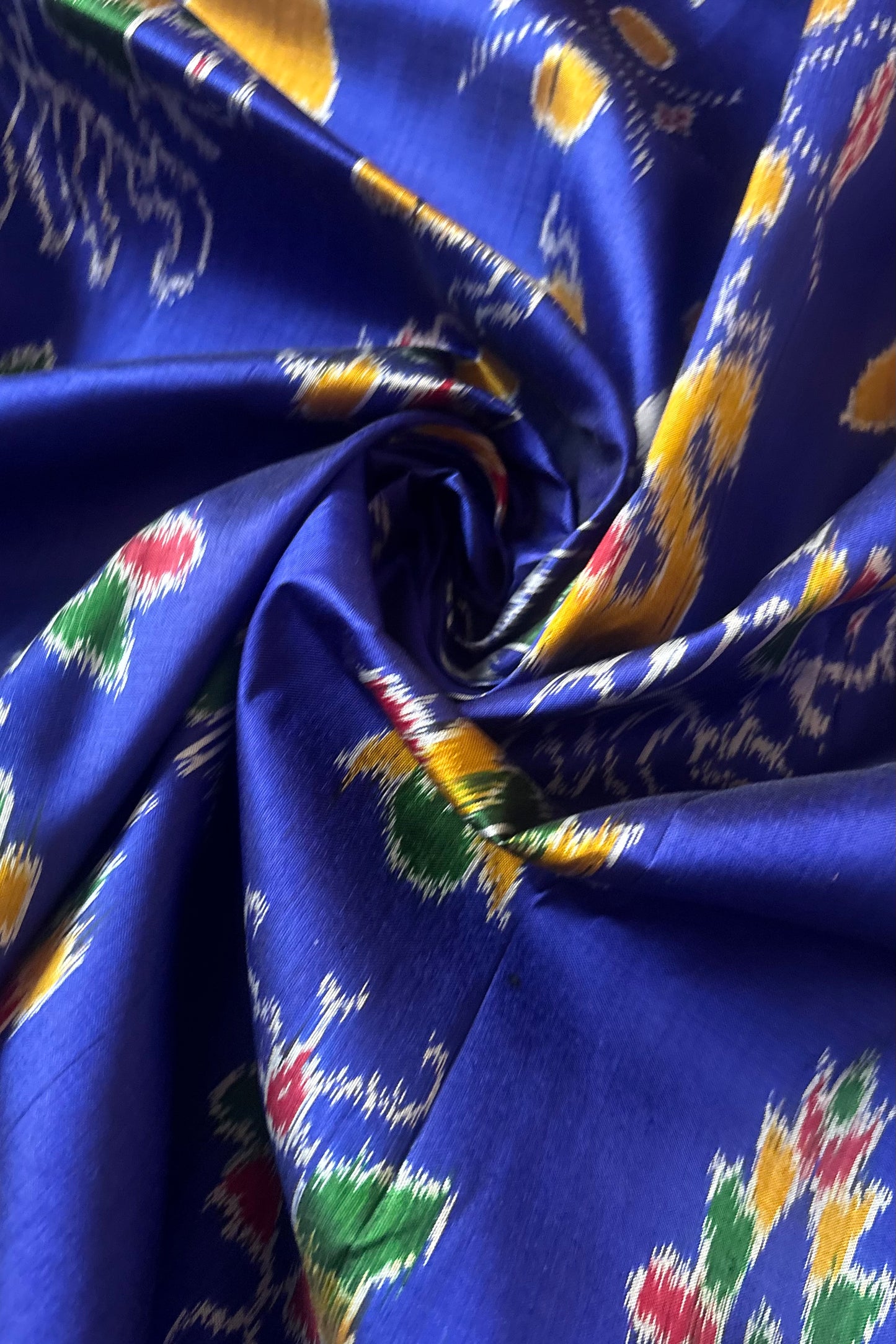 Exclusive Nabarangi Odisha Ikkat Khandua Silk Saree - Royal Blue