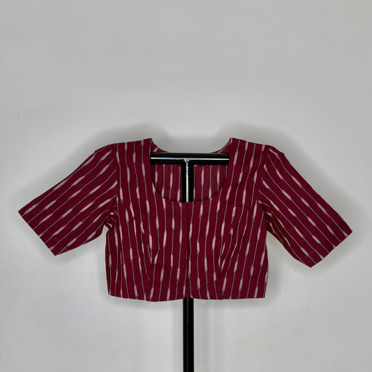 Pochampally Ikkat Cotton Blouse