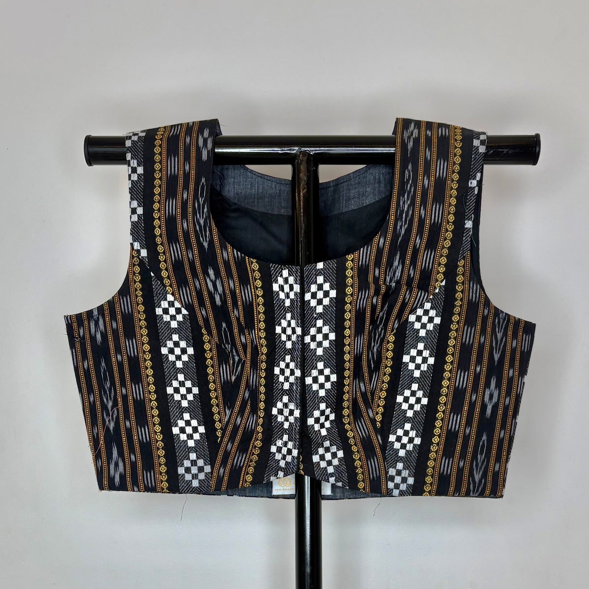 Odisha Ikkat Cotton Sleeveless Blouse