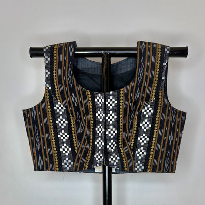 Odisha Ikkat Cotton Sleeveless Blouse