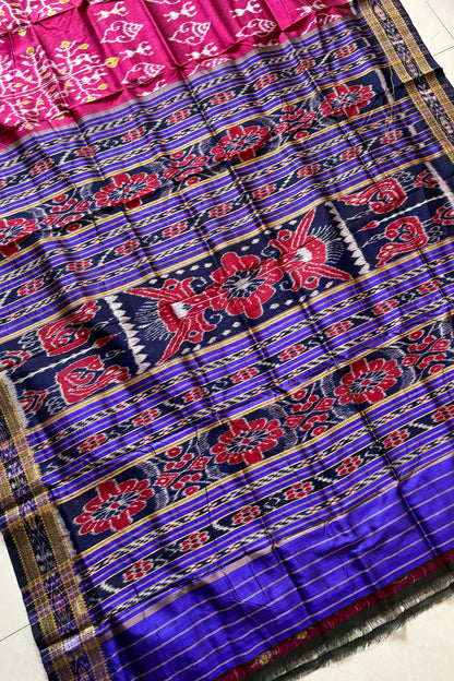Exclusive Odisha Ikkat Khandua Silk Saree - Rani