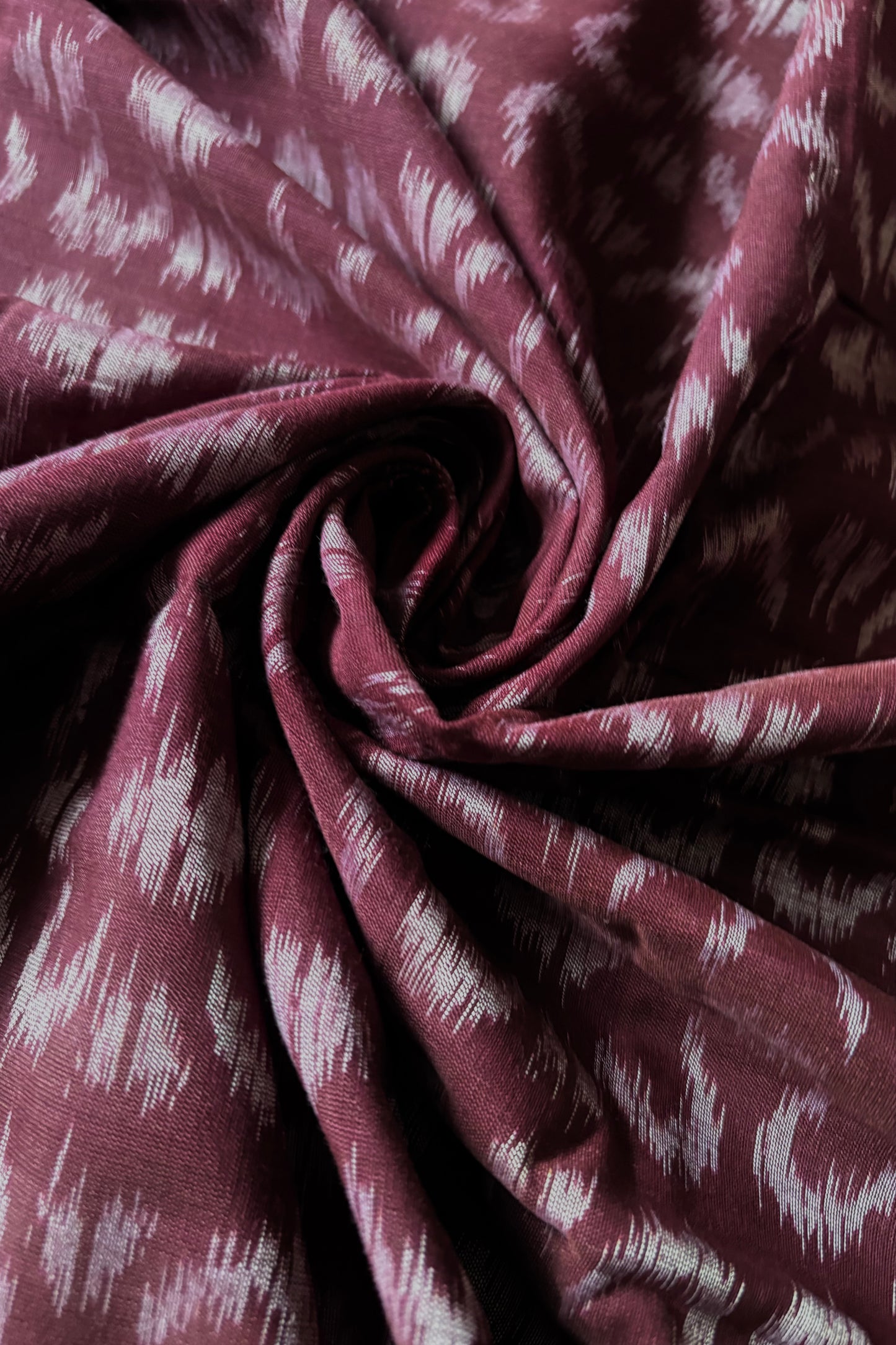 Nuapatna Ikkat Khandua Cotton Saree - Coffee