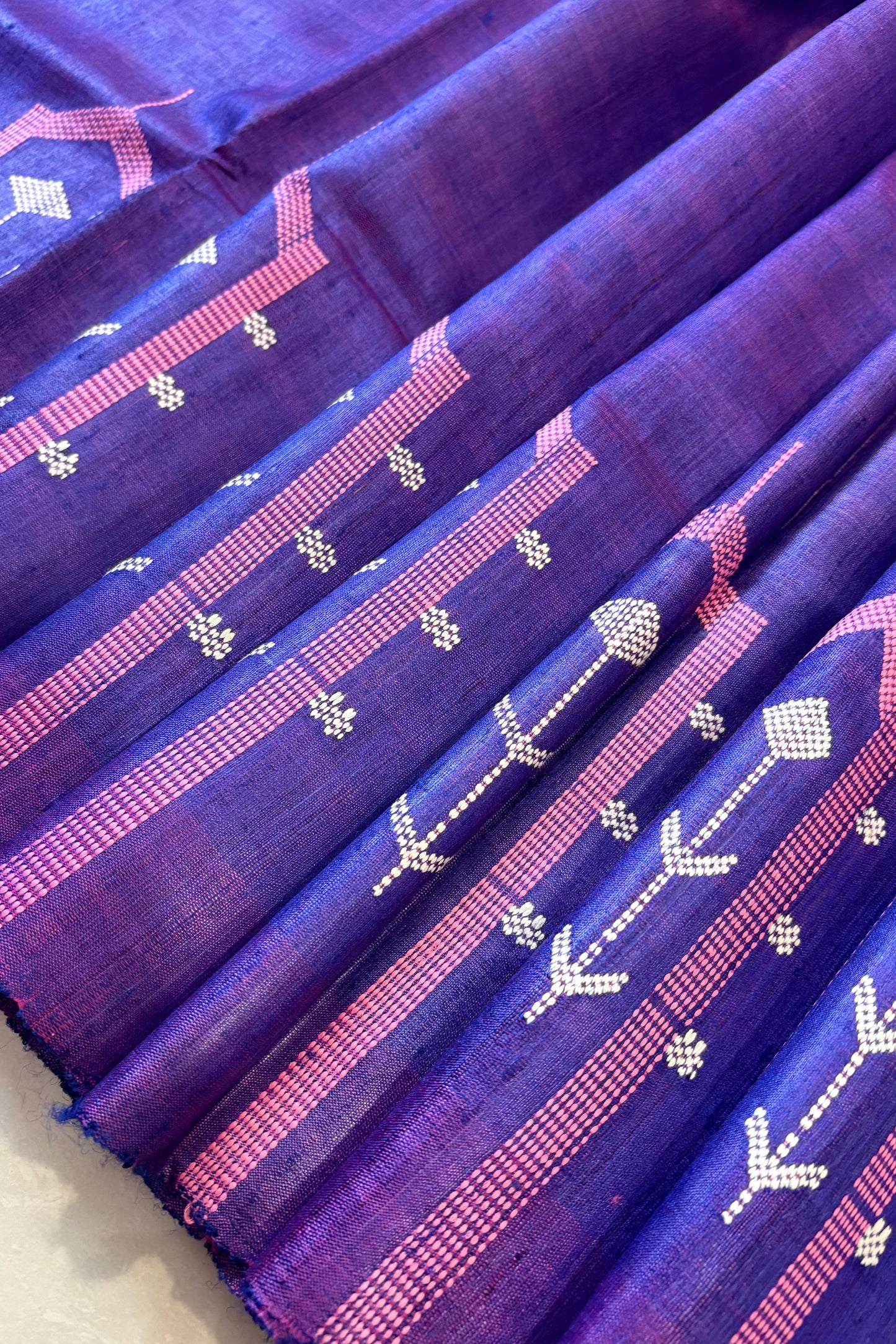 Gopalpur Tussar Silk Saree- Purple (Prebooking)